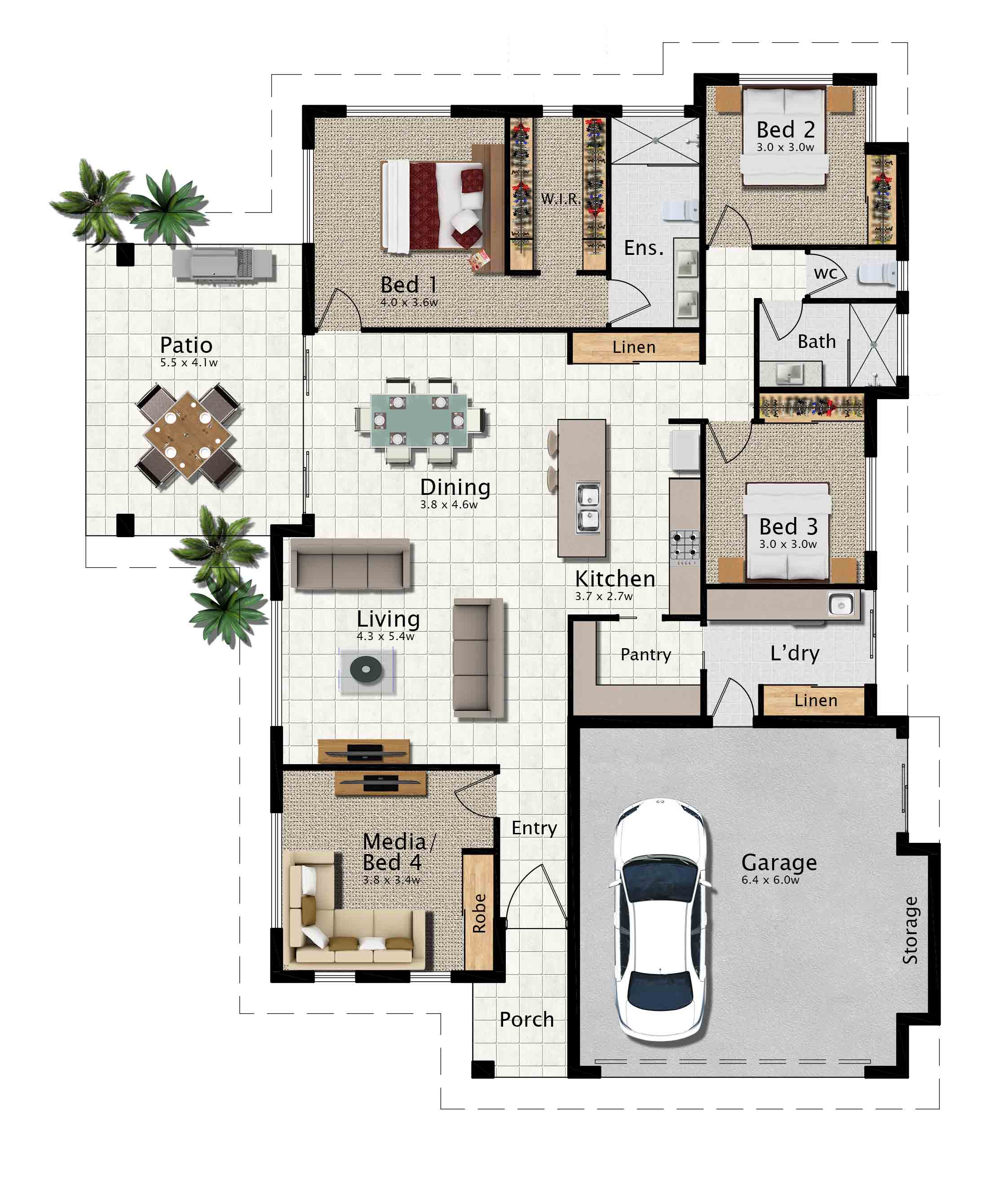Azure 230 Colour Plan — Home Designs in Gordonvale, QLD
