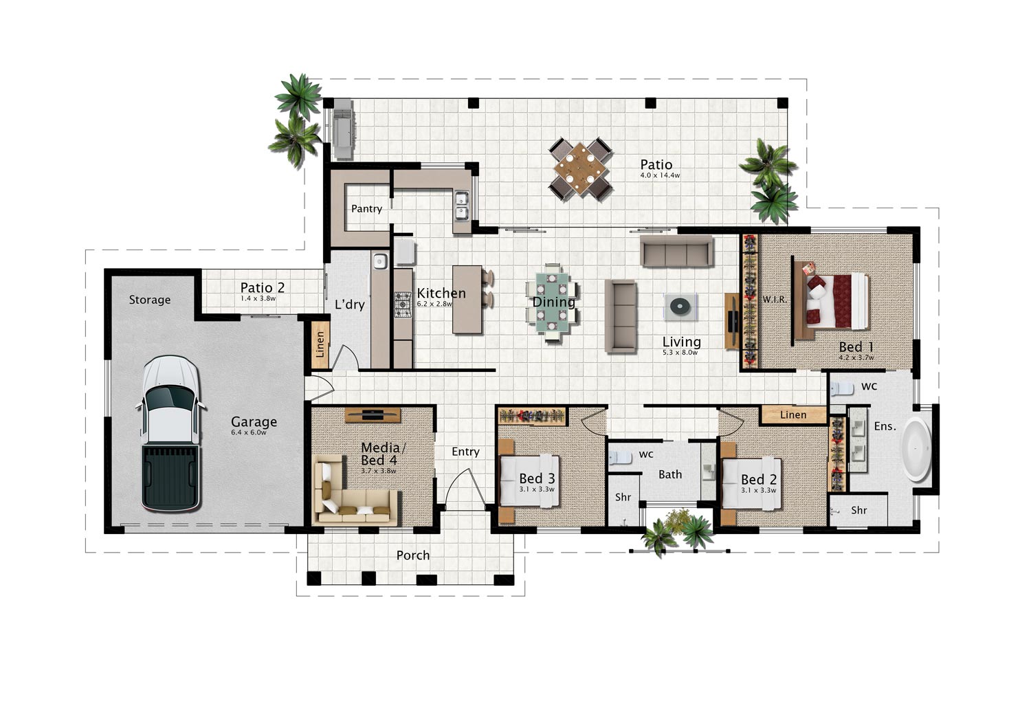 Bannon 299 Colour Plan — Home Designs in Gordonvale, QLD