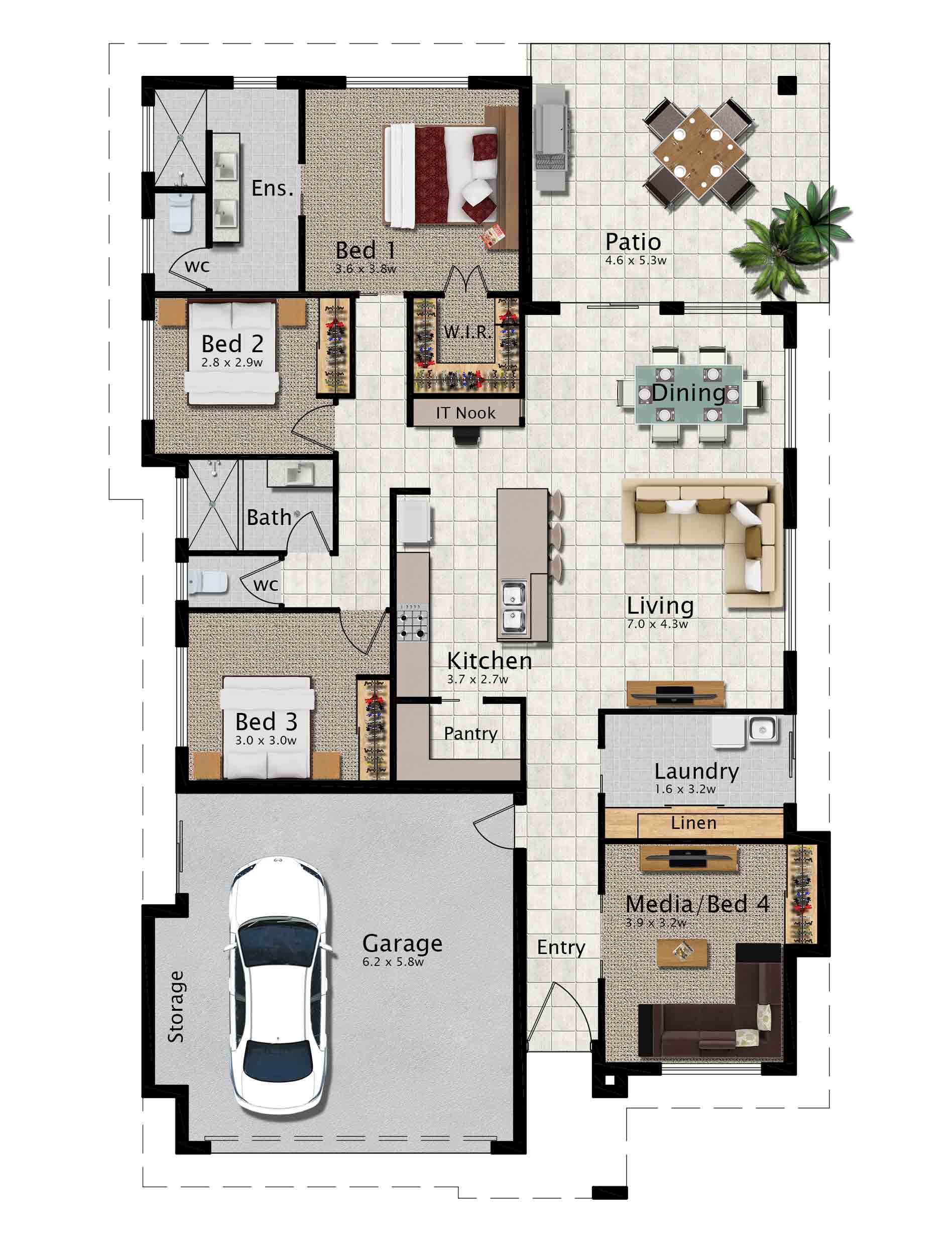 Cronin 220 Colour Plan — Home Designs in Gordonvale, QLD